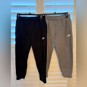 Nike Kids Black & Gray Jogger Sweatpants Set